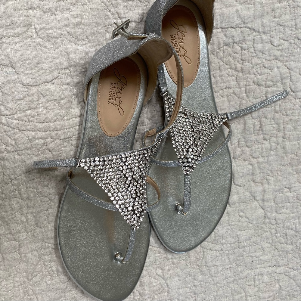 Jewels by Badgley mischka Rhinestone sandals